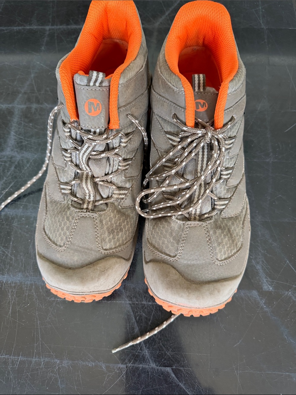 Merrell Hiking Sneakers with Orange Accent